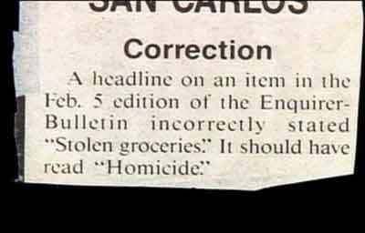 correction